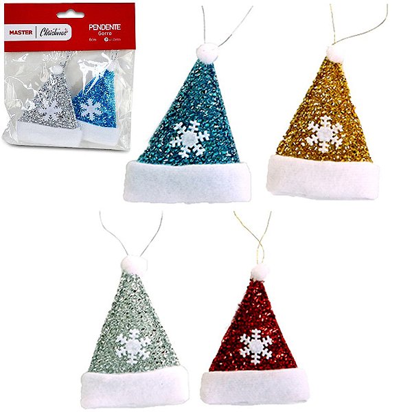 PENDENTE GORRO COLORS COM 2 PECAS 8CM NA SOLAPA