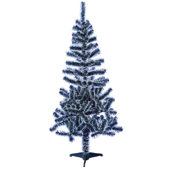 ARVORE DE NATAL 1,50M NEVADA COM 220 GALHOS E PE DE PLASTICO