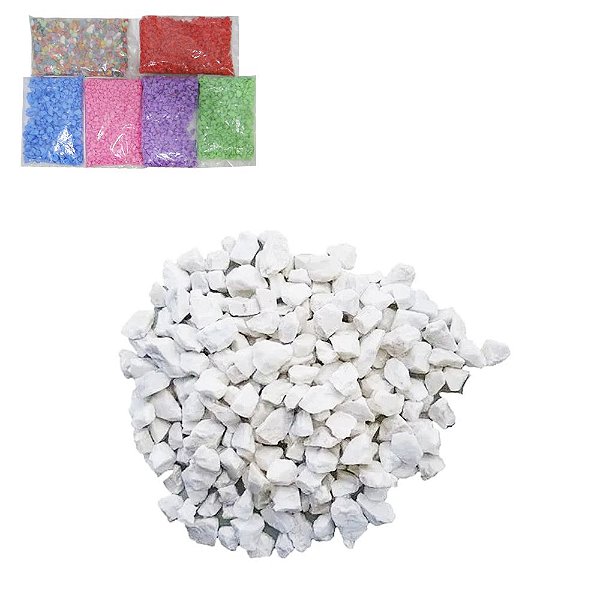 PEDRA DECORATIVA BRANCA 900G