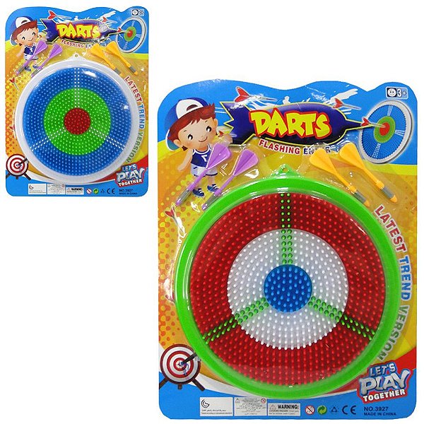 JOGO DE DARDOS COM 4 DARDOS + ALVO DARTS 25CM DE Ø