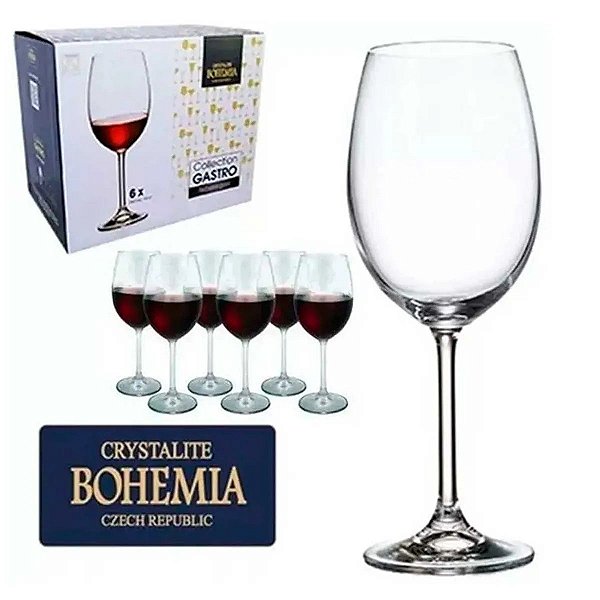 JOGO DE TAÇAS GASTRO EM CRISTAL ECOLÓGICO 580ML