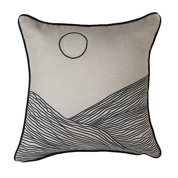 CAPA DE ALMOFADA COM BORDA PLACE ESTAMPA 2 043X043CM BG/PRETO