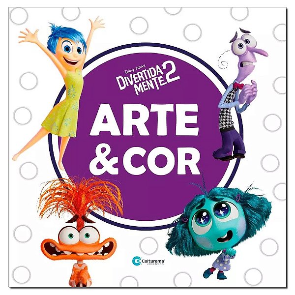 Livro de Colorir Divertida Mente 2 -  36 Páginas Gigantes - Arte e Cor