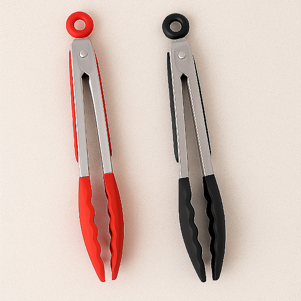 PEGADOR DE ALIMENTOS DE ACO INOX COM SILICONE 25,5CM  NIX