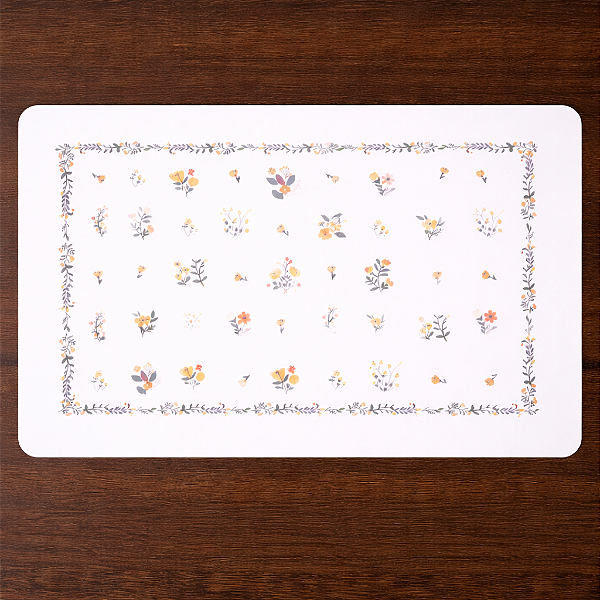 TOALHA LUGAR AMERICANO DE PLASTICO RETANGULAR PRIMAVERA 43,5X28,5CM LYOR