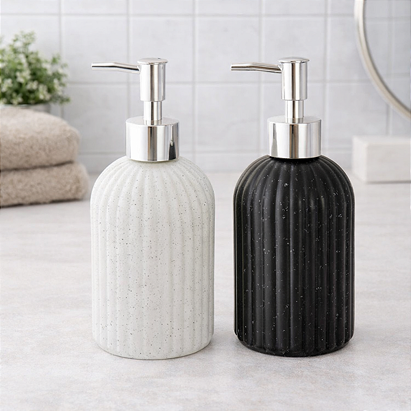 DISPENSER DE SABONETE LÍQUIDO 400 ML VIDRO – CLINK 18,5x7,5x7,5 cm