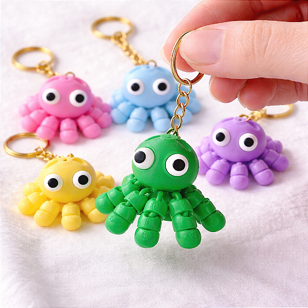 Chaveiro Polvinho Articulado – 4cm | Antistress | Várias Cores