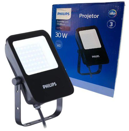 Projetor Led Refletor Sobrepor 30w Luz Branca 6500k Philips