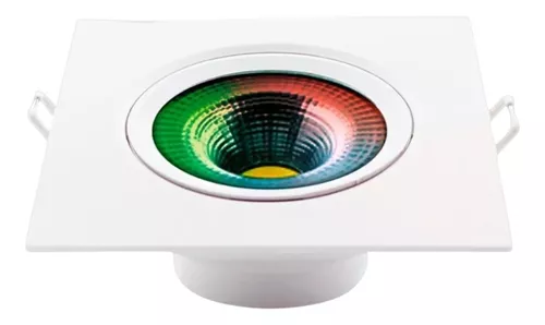 Spoted LED Smart Quadrado 2700k/6500k RGB Biv. Branco Avant