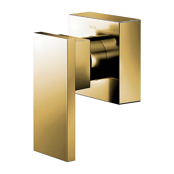 Acabamento Registro New Edge Base Deca 3/4" Ouro Pol Docol