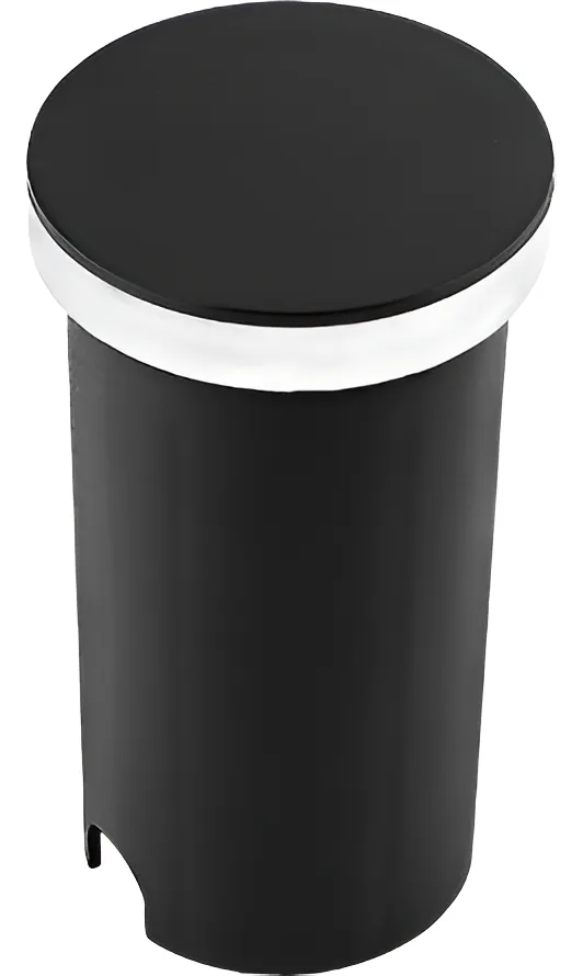 Balizador Solo Led Edge Redondo Preto 3000k Ip67 Taschibra