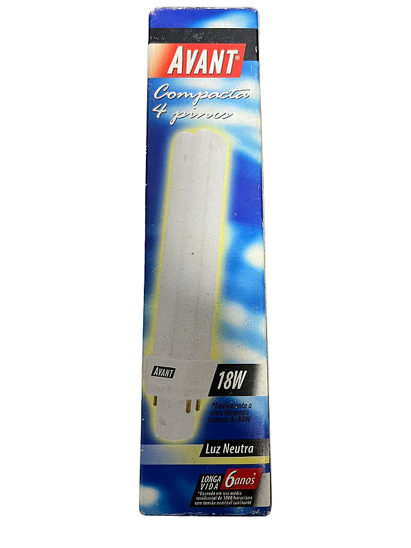 Lâmpada Fluorescente Compacta 2U 18w 4Pinos Neutra 4k Avant
