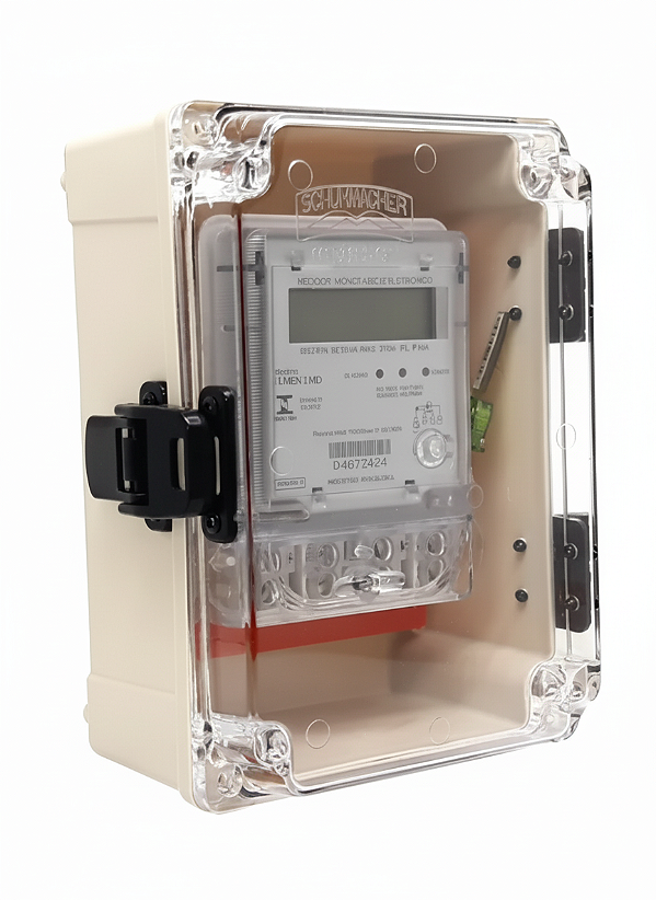 Kit Caixa Pvc e Medidor Monofásico Lumen 4MD Nansen