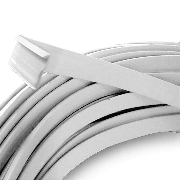 Perfil Trim 1/2 Branco (13 mm)