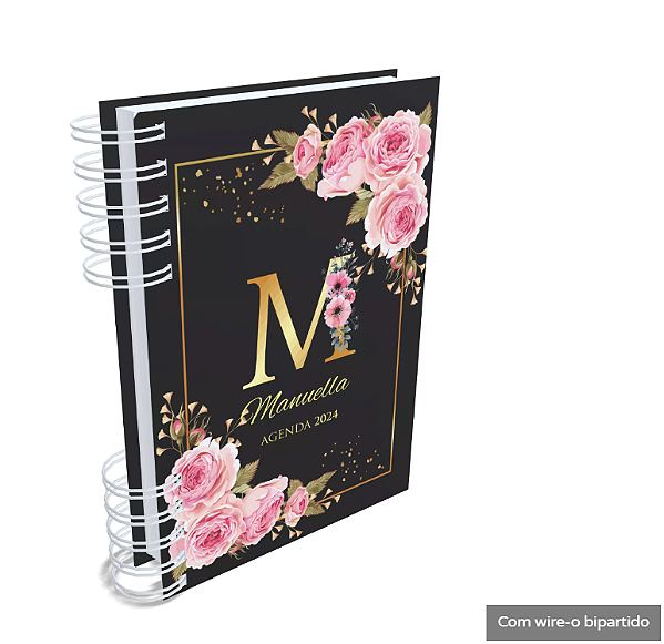 Agenda Floral Personalizada Modelo 1