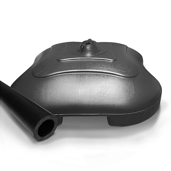 Base de Wind Banner, Porta Bandeira e Flag - Modelo Quadrado preto com ou sem redutor de haste (15 Litros)