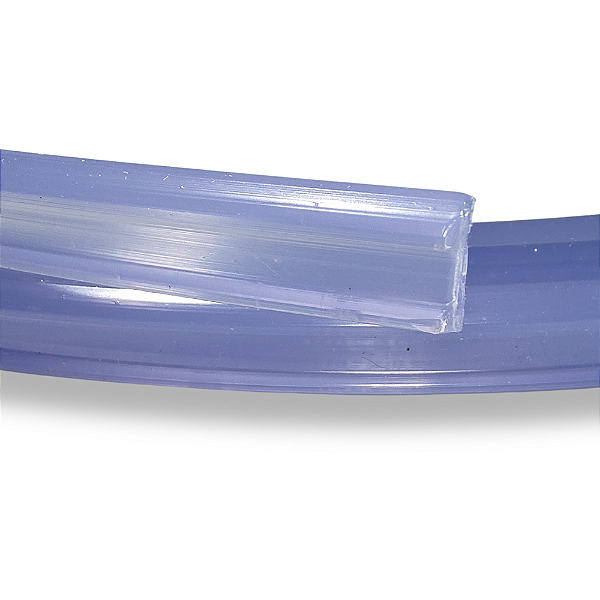 Perfil Vareta Chata para Toldo em PVC - Rolo de 6 Mts. Cristal