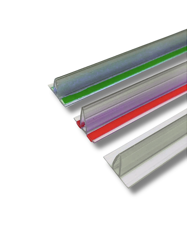 Perfil Fixa Placa em PVC - Com ou Sem Fita Dupla Face,  de 30 cm a 2 Metros