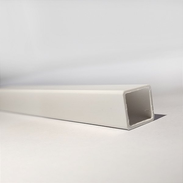 Perfil Tubo Quadrado Plástico - 13x13 mm | Em PS e PVC