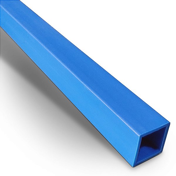 Perfil Tubo Quadrado Plástico - 19x19 mm | Em PS e PVC