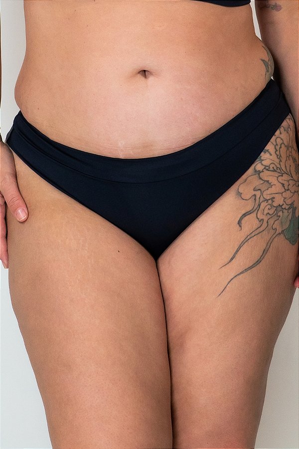 Calcinha Fio Cintura Baixa Microfibra Básico PlusSize