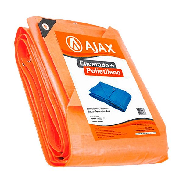 Lona Encerado Polietileno 5 X 3 laranja 200 Micras Ajax