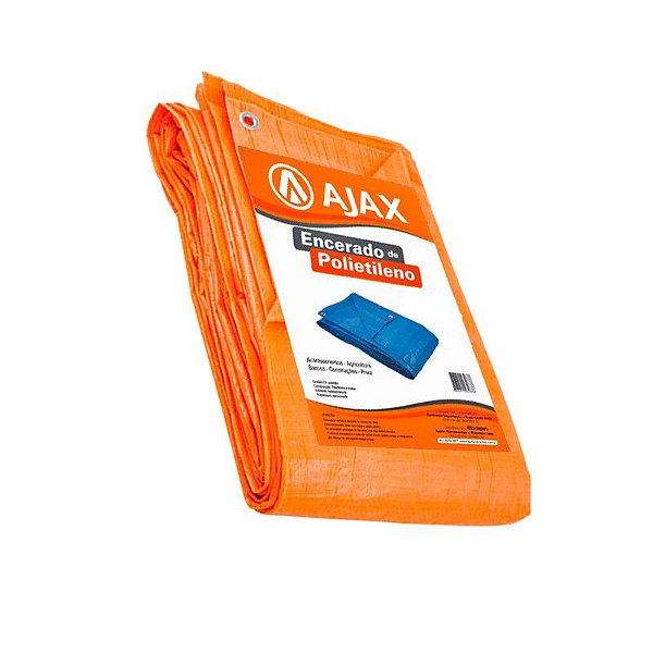 Lona Encerado Polietileno 8 X 4 Laranja 150 Micras Ajax