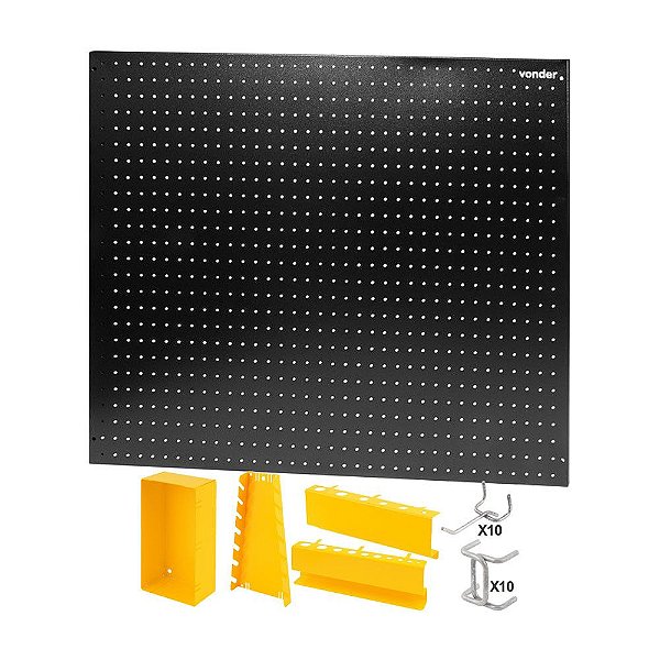 KIT PAINEL FERRAMENTA METALICO 970 X 940 VONDER C ACESSÓRIOS