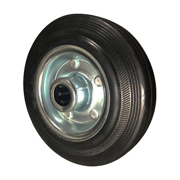 RODA 6" 612 BORRACHA C/ ROLAM.