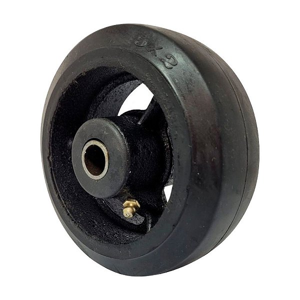 RODA BORRACHA MOLDADA 5 POL 180KG P/ RODÍZIO
