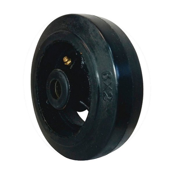RODA BORRACHA MOLDADA 6 POL 220KG P/ RODÍZIO