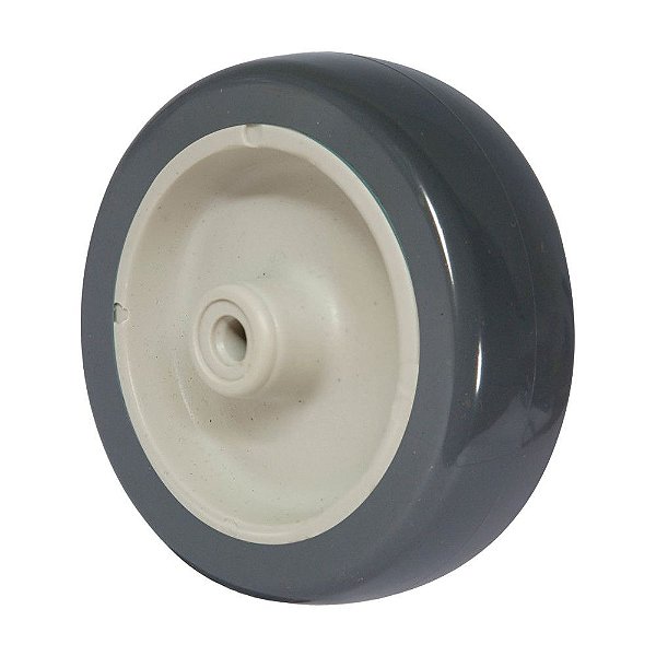 RODA BORRACHA TERMOPLÁSTICA 4 POL 90KG P/ RODÍZIO