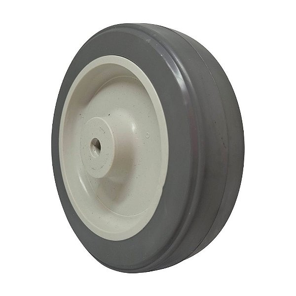 RODA BORRACHA TERMOPLÁSTICA 5 POL 110KG P/ RODÍZIO