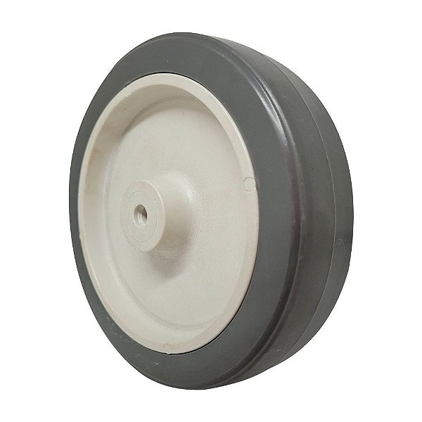 RODA BORRACHA TERMOPLÁSTICA 6 POL 130KG P/ RODÍZIO