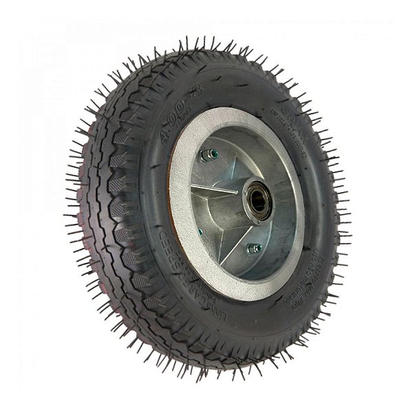 RODA CARGO SPEED 4.00-8 200KG ROL.ESFERA 1" 4 LONAS ARO ALUM