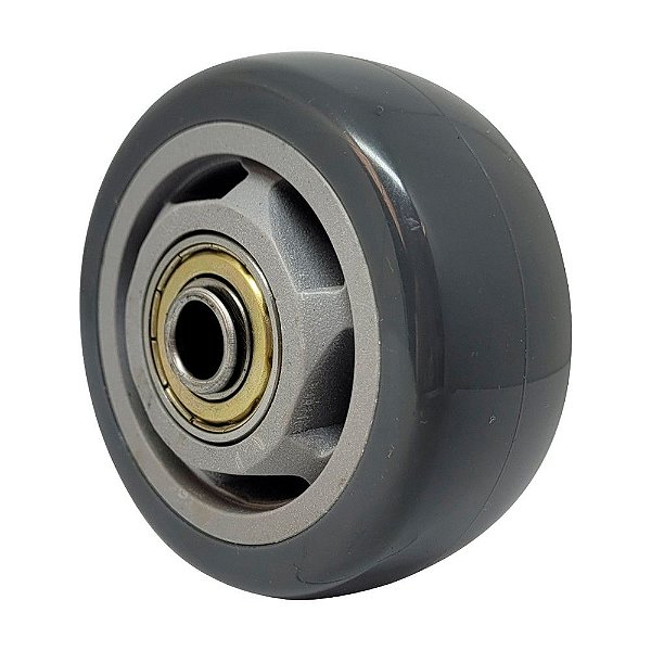 RODA PVC CINZA 3 POL 80KG P/ RODÍZIO