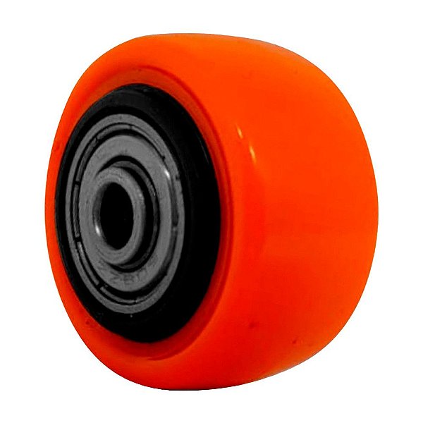 RODA PVC LARANJA 1.5/8 POL 40KG P/ RODÍZIO