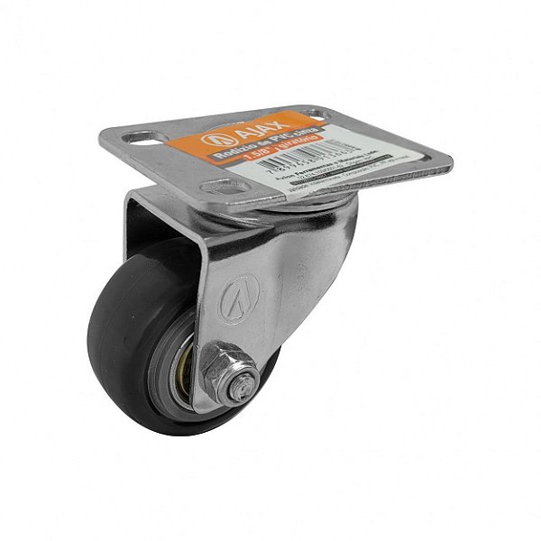 RODÍZIO GIRATÓRIO PVC CINZA REFORÇADO MÓVEIS 2" 50MM