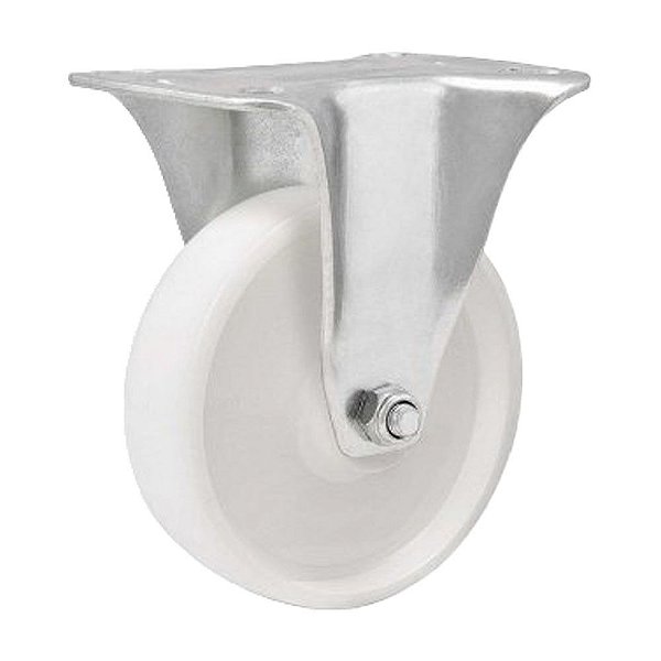 RODÍZIO RODA FIXO NYLON AÇO ZINCADO 3" 76MM 100KG