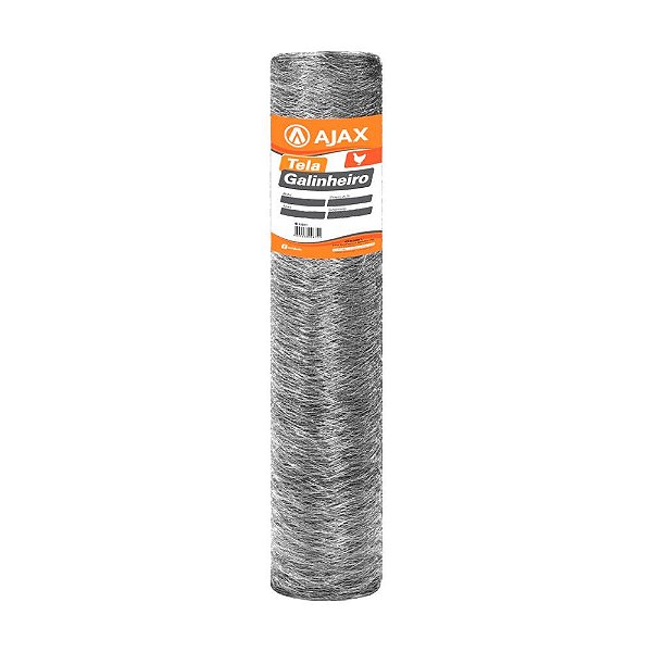 TELA GALINHEIRO ARAME GALVANIZADO BWG 23 GALINHA 1,50X50M