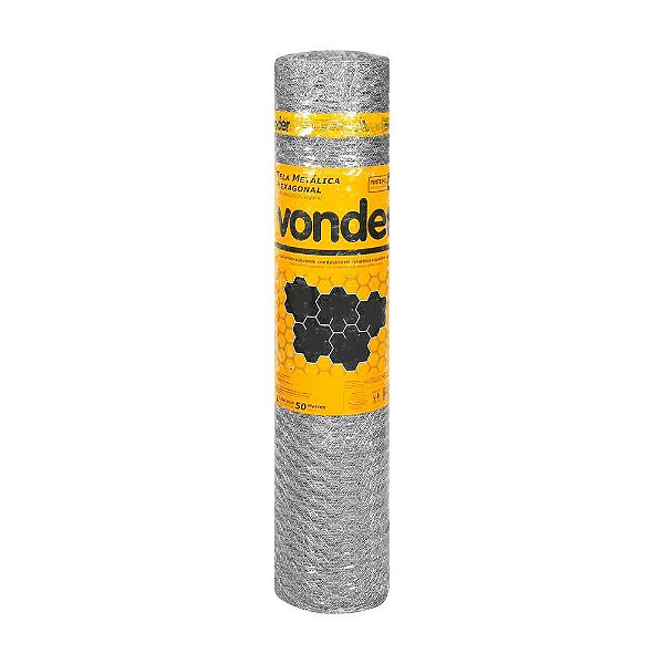 TELA PINTEIRO HEXAGONAL VONDER 1,00X50M BWG 22