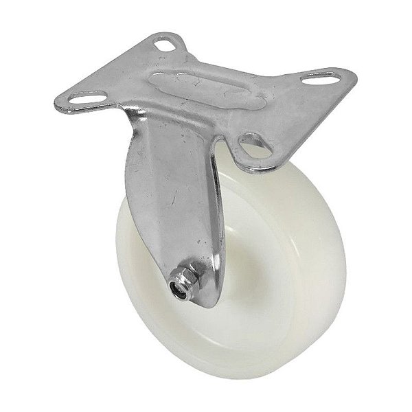 RODA RODÍZIO FIXO NYLON  4 POLEGADAS 100 MM 90KG