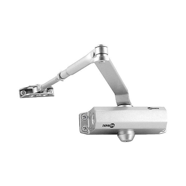 MOLA AÉREA PARA PORTA ATÉ 90CM NOVE54 PRATA 65KG POTÊNCIA 3