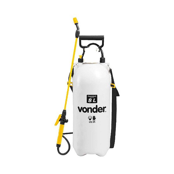 PULVERIZADOR LATERAL COM COMPRESSÃO PRÉVIA 08 LITROS VONDER