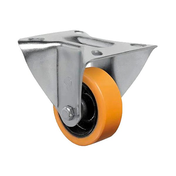 RODÍZIO RODA FIXO 3" PU MOLDADO FERRO FL 312 PN 170KG
