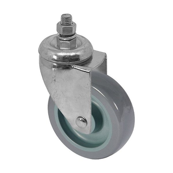 RODÍZIO RODA GIRATÓRIO ROSCA PVC BP 5 POLEGAD 130MM GLR510BP