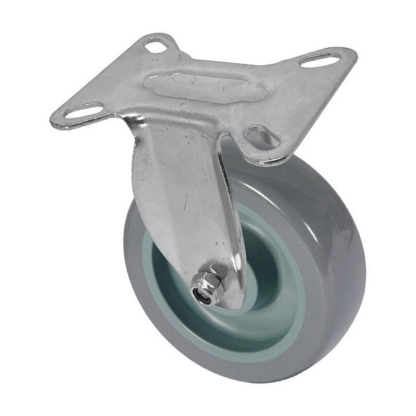 RODÍZIO RODA FIXO PVC BP 5 POLEGADAS 130MM FL 512 BP AJAX