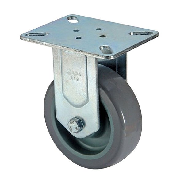 RODÍZIO RODA FIXO PVC BP 4 POLEGADAS 100MM FL 412 BP AJAX