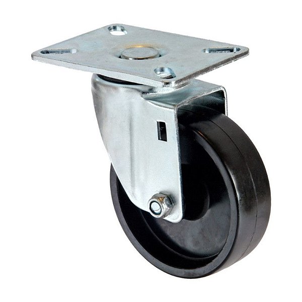 RODA RODÍZIO POLIPROPILENO 3 POLEGADAS 75MM GIRATÓRIO 60KG