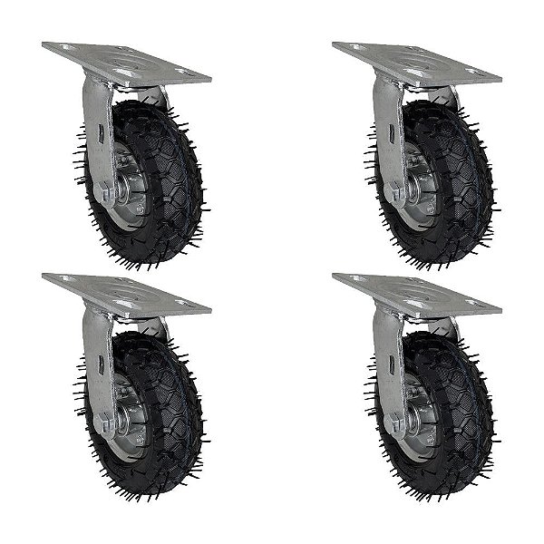KIT 4 UN RODÍZIO GIRATÓRIO PNEUMÁTICO CARGO SPEED 6X2